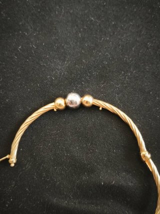 Pulsera rígida oro 18k