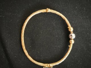Pulsera rígida oro 18k