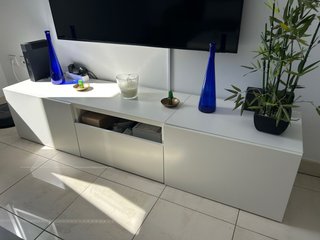Mueble TV Modular Besta Ikea Blanco