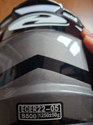 Casco Moto Infantil Negro/Blanco