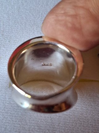 Anillo ancho plata