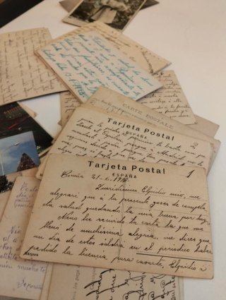 Lotto di cartoline (+130) antiche manoscritte