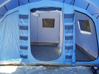 Tienda de campaña azul 4-6 personas