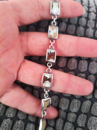 Pulsera Plata de Ley Multicolor