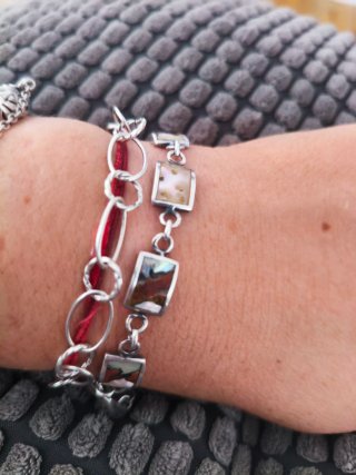 Pulsera Plata de Ley Multicolor