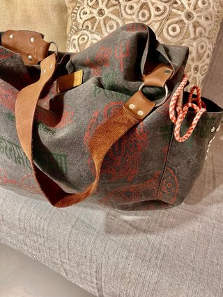 Bolso Saco Estampado Multicolor