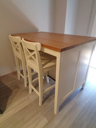 Isla cocina TORNVIKEN + 2 taburetes IKEA