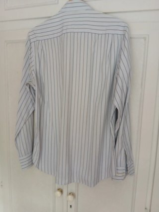 Camisa Celeste Rayas.burdeos marino Massimo Dutti