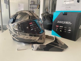 Casco CGM 366R Dual Dirt Negro Beige Talla S