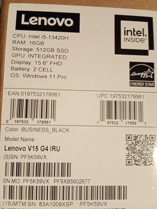 Portátil Lenovo Intel Core i5 16GB RAM 512GB SSD