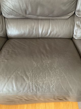 Sofá de cuero 3 plazas con chaiselongue
