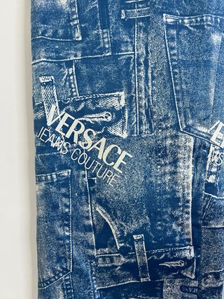 Versace Jeans Couture Monogram S Denim Leggings