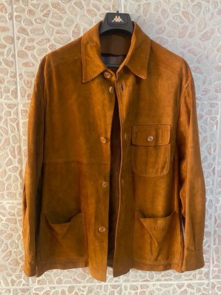 Giacca in Vera Pelle scamosciata vintage leggera