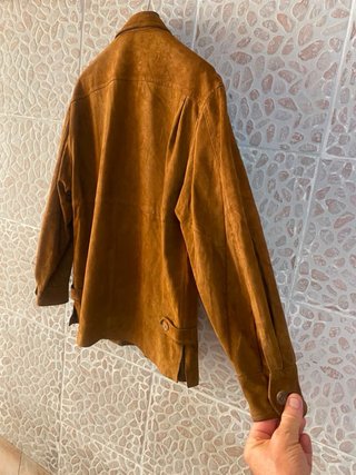 Giacca in Vera Pelle scamosciata vintage leggera