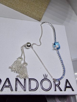 Pulsera Pandora herbario Azul Ajustable