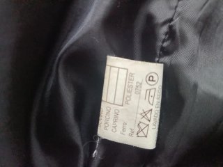 Chaqueta de cuero F&Co hombre negra. Talla 54