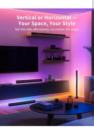 Barre LED RGB Smart per TV e Gaming 25cm