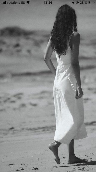 Vestido Zara bordado blanco Talla M