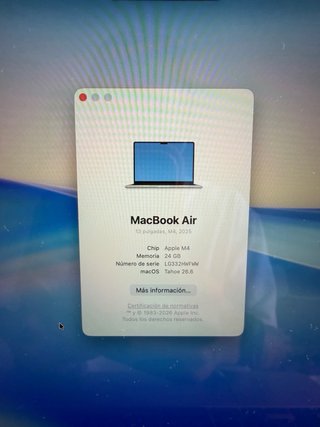 MacBook Air M4 13” | 24 GB RAM | 512 GB SSD