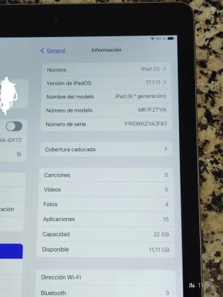 Apple iPad 6° generación 2018.