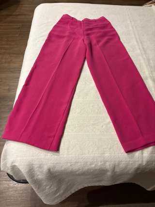 Pantalón ancho fucsia