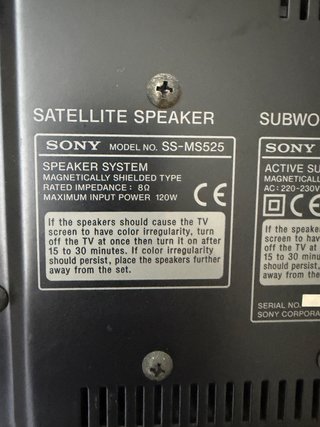 Altavoces Sony 5.1 Gris