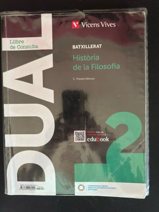 Libro Historia de la Filosofía 2º Bachillerato