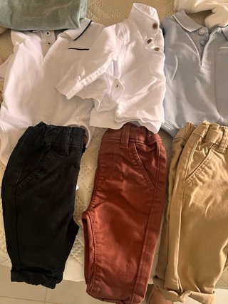 Conjunto bebé ositos blanco y marrón