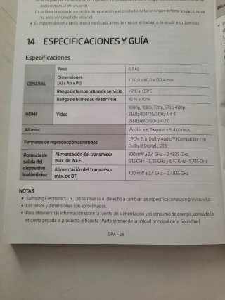 Barra de Sonido Samsung HW-MS750/HW-MS751