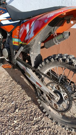 KTM Enduro/Motocross Moto Naranja/Roja