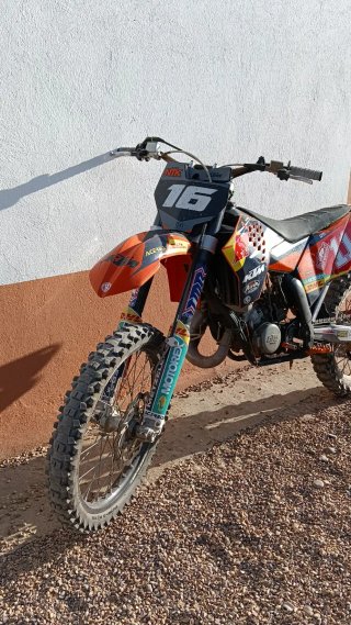 KTM Enduro/Motocross Moto Naranja/Roja