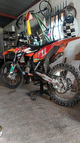 KTM Enduro/Motocross Moto Naranja/Roja