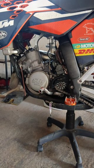 KTM Enduro/Motocross Moto Naranja/Roja