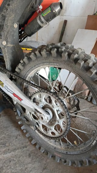 KTM Enduro/Motocross Moto Naranja/Roja