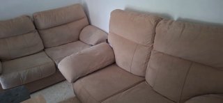 Sofá de 2 plazas beige