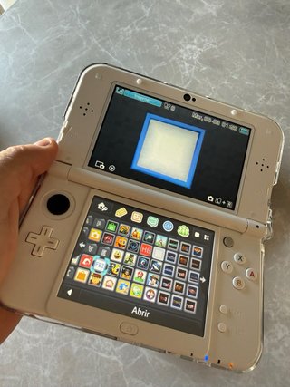 Nintendo 3DS XL Bianca IPS Doppio con SD da 128GB