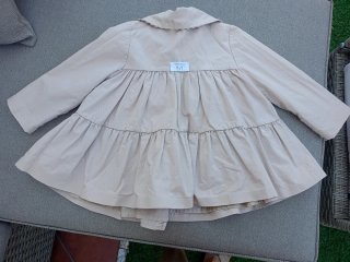 Gabardina niña Valentina beige 2 años
