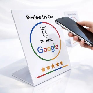 Carta da tavolo per recensioni Google