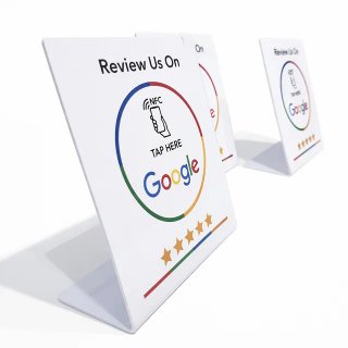 Carta da tavolo per recensioni Google