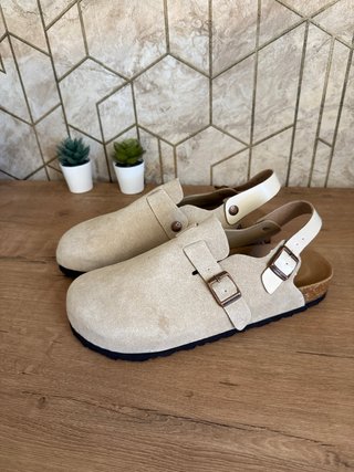 Zuecos Birkenstock Beige