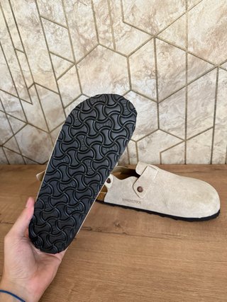 Zuecos Birkenstock Beige