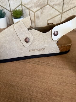 Zuecos Birkenstock Beige