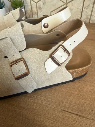 Zuecos Birkenstock Beige