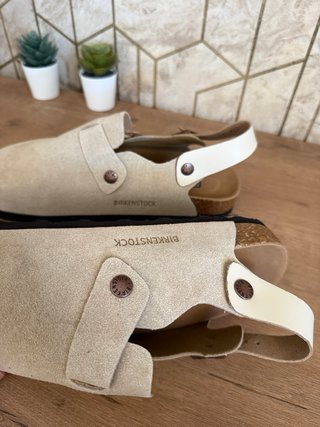 Zuecos Birkenstock Beige