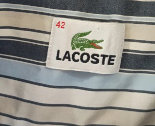Camicia Lacoste manica corta righe tg 42