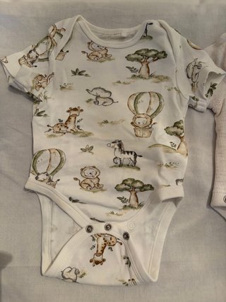 3 Bodys Bebé 0-3 Meses Ovejas