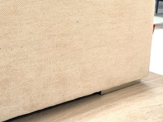 Sofá chaiselongue beige tela