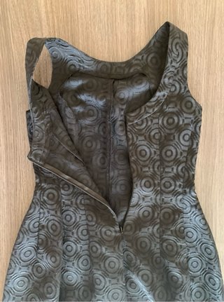 Vestido corto Blanco negro y gris