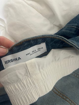 Falda vaquera Bershka azul