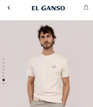 Camiseta El Ganso Hombre Blanca